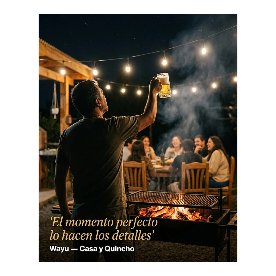 Cuadro Bar Metálico Wayu 40x30 Beer Quincho Parrilla Bbq
