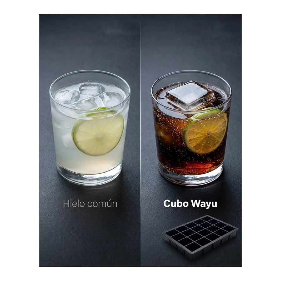 Cubetera 15 Cubos De Hielo Wayu Hielo Grande Premium Tragos