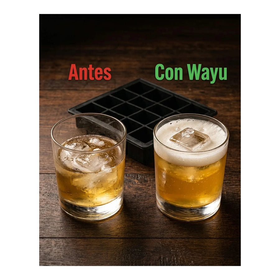 Cubetera 15 Cubos De Hielo Wayu Hielo Grande Premium Tragos