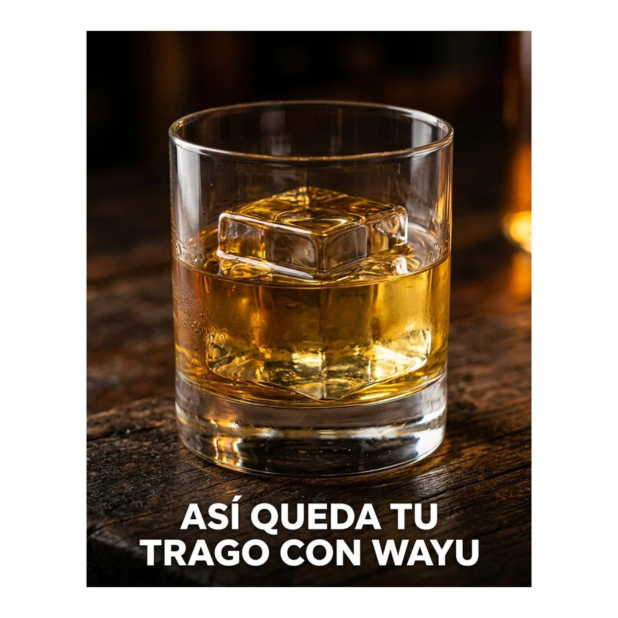 Cubetera 15 Cubos De Hielo Wayu Hielo Grande Premium Tragos