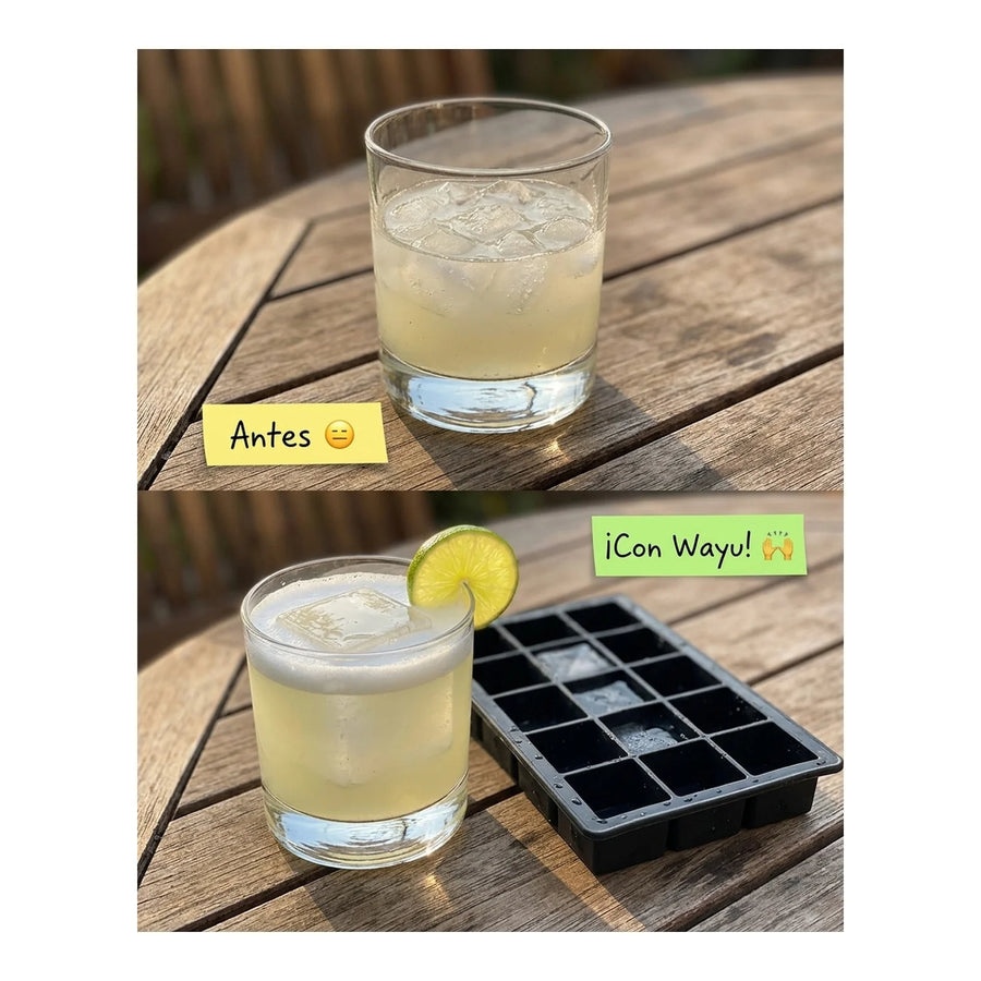 Cubetera 15 Cubos De Hielo Wayu Hielo Grande Premium Tragos