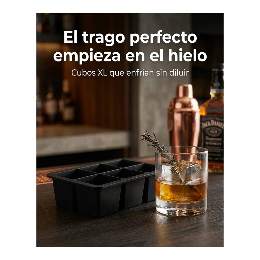 Cubetera 6 Cubos De Hielo Wayu Hielo Grande Premium Tragos