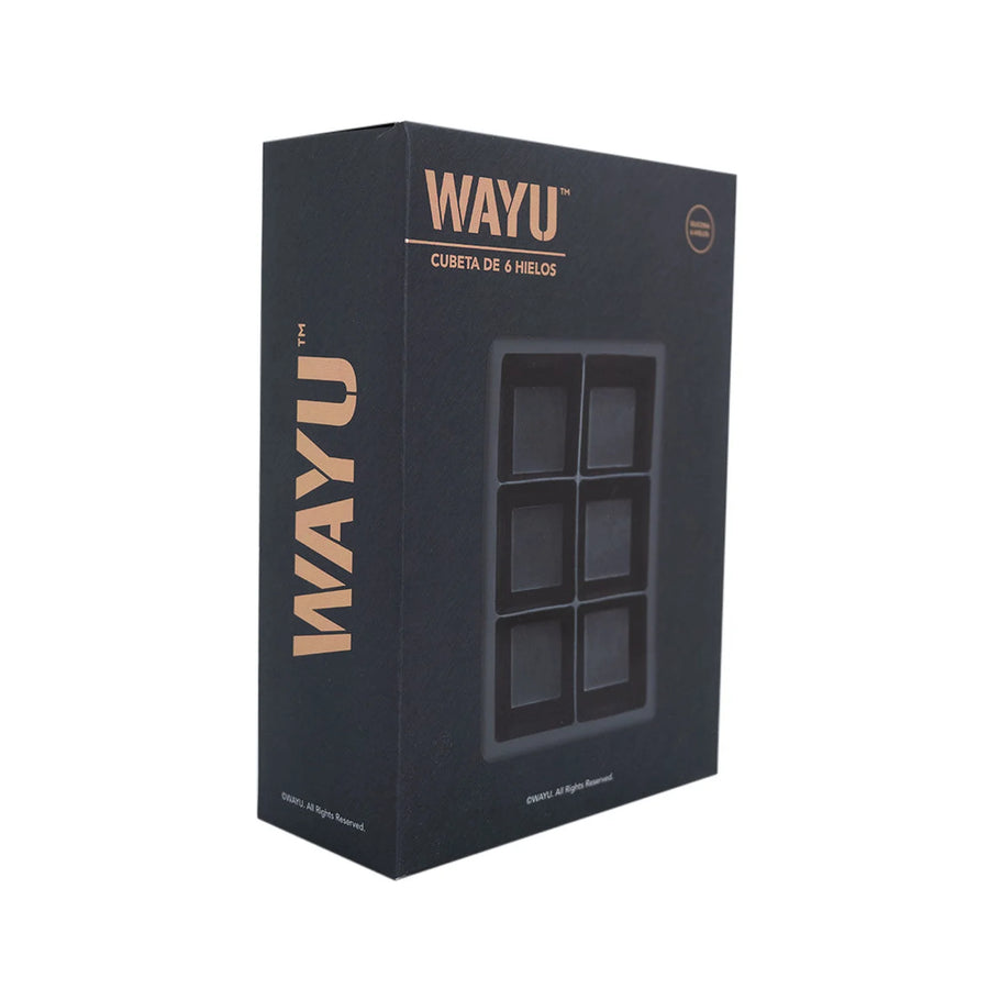 Cubetera 6 Cubos De Hielo Wayu Hielo Grande Premium Tragos