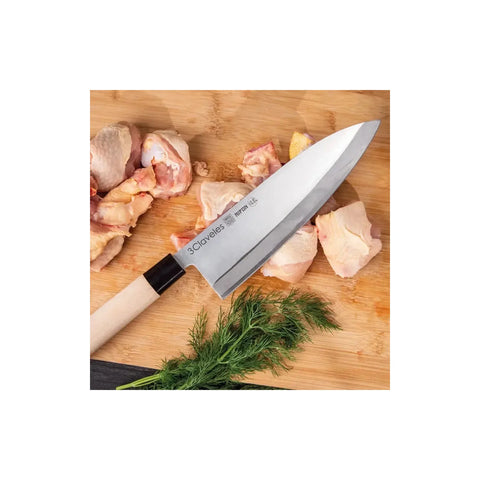 Cuchillo 3 Claveles Nipon Deba 21cm Japones Pescado + Grabado Personalizado