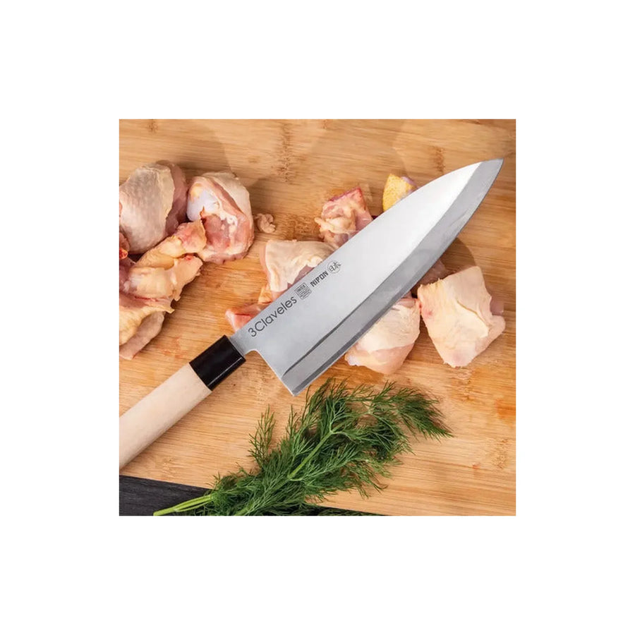 Cuchillo 3 Claveles Nipon Deba 21cm Japones Pescado + Grabado Personalizado