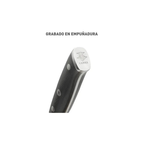 Cuchillo Acero Alemán Kanka Santoku + Grabado Láser