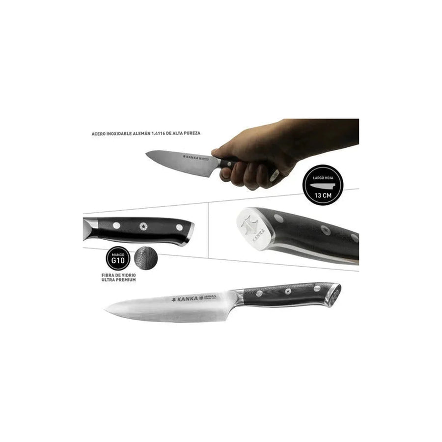 Cuchillo Acero Alemán Kanka Multiuso + Grabado Láser (foto 3)