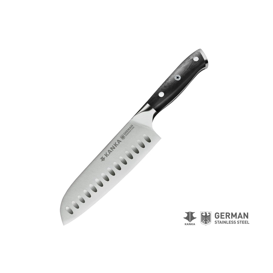 Cuchillo Acero Alemán Kanka Santoku + Grabado Personalizado