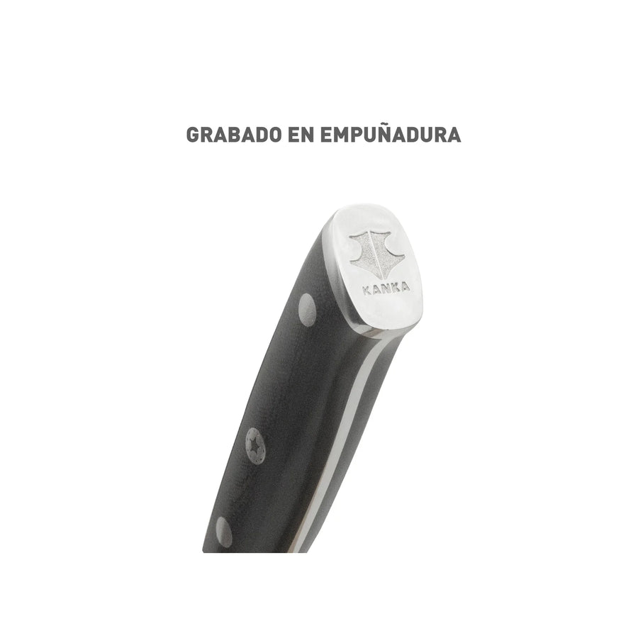 Cuchillo Acero Alemán Kanka Santoku + Grabado Personalizado