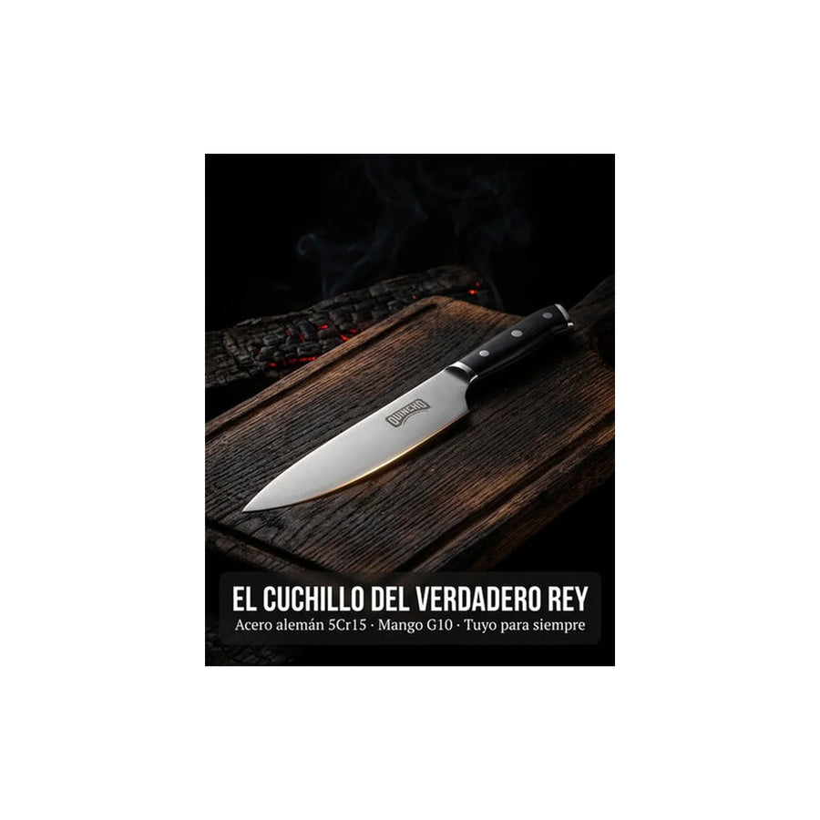 Cuchillo Acero Alemán 8 Pulgadas + Grabado Personalizado