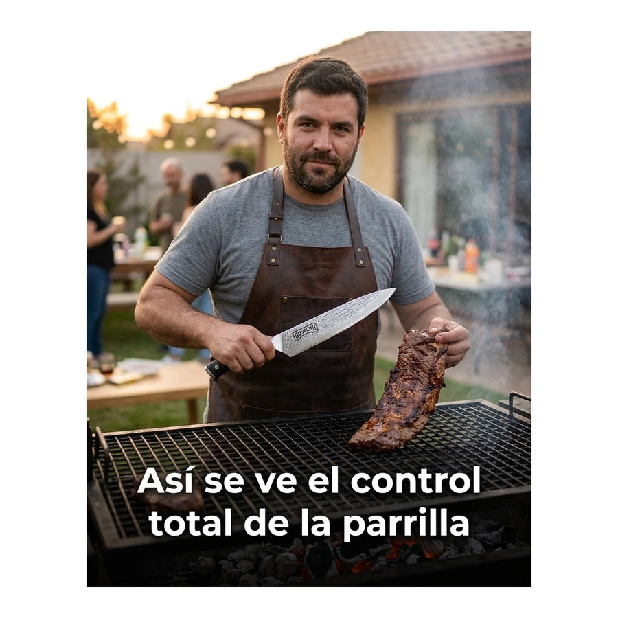 Cuchillo Acero Damasco 67 Capas 8 Pulgadas + Grabado Personalizado