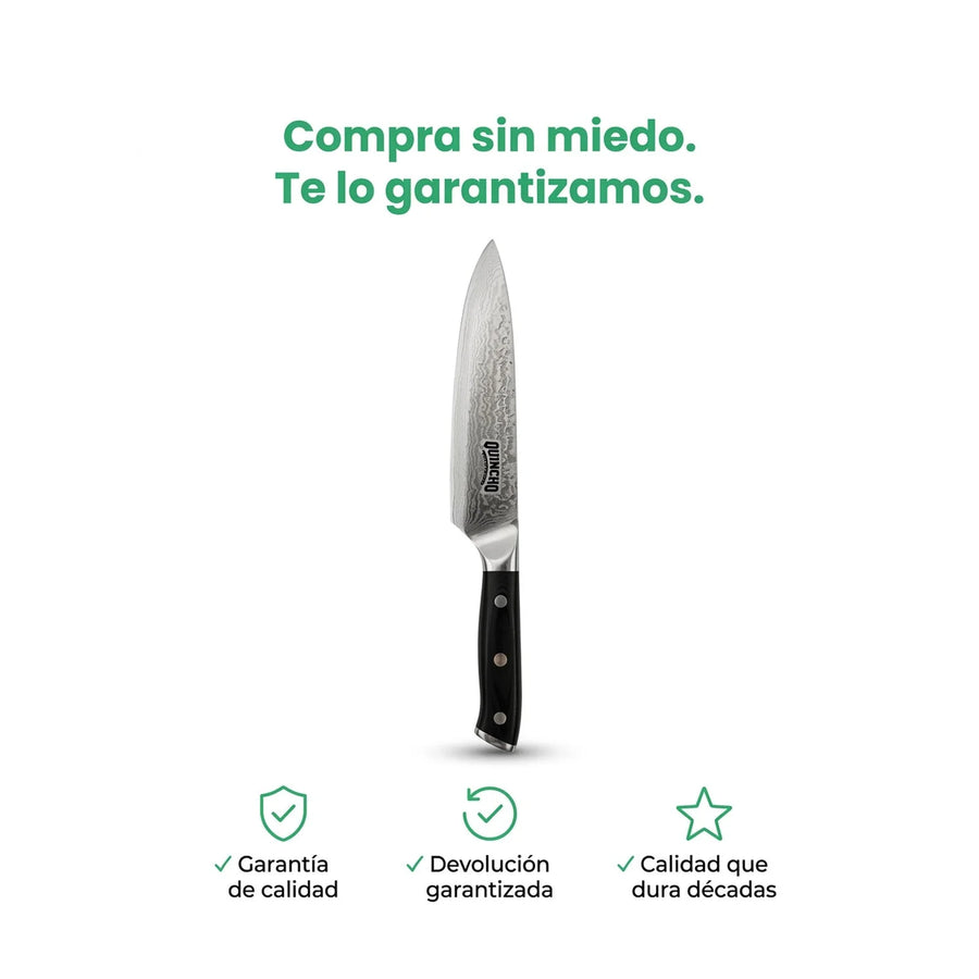 Cuchillo Acero Damasco 67 Capas 8 Pulgadas + Grabado Personalizado