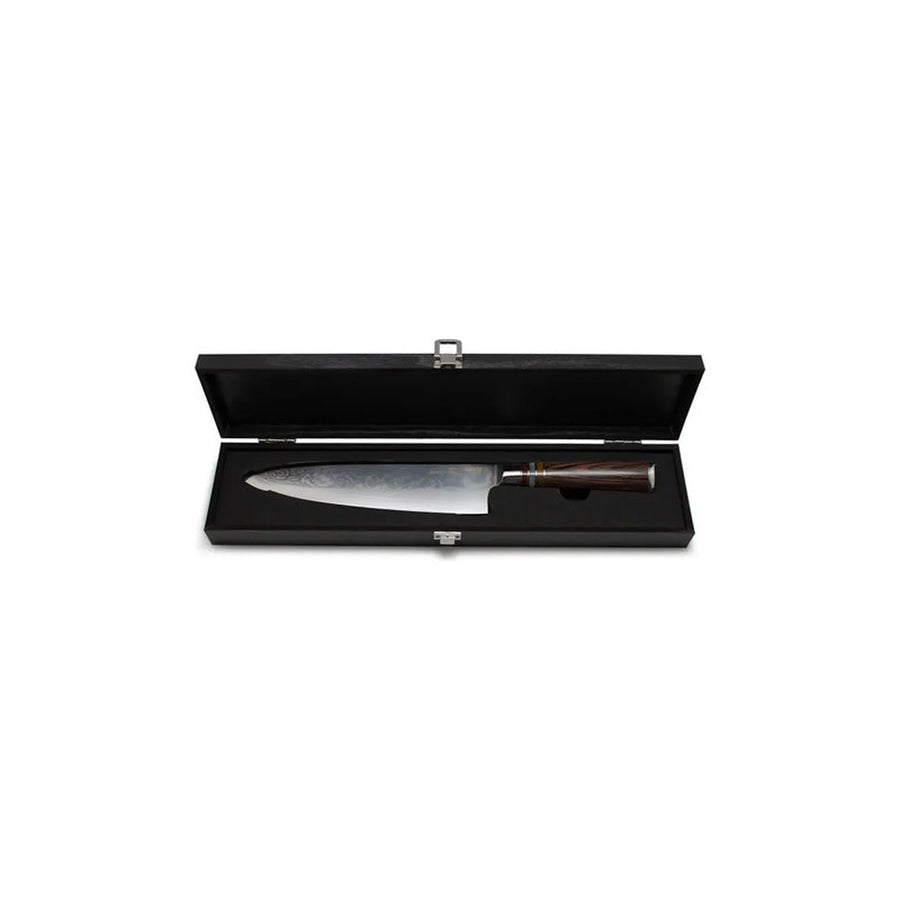 Cuchillo Acero Damasco Brown Wayu + Grabado Personalizado