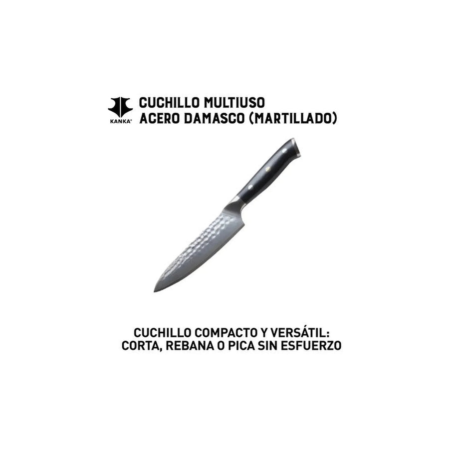Cuchillo Acero Damasco Multiuso + Grabado Personalizado