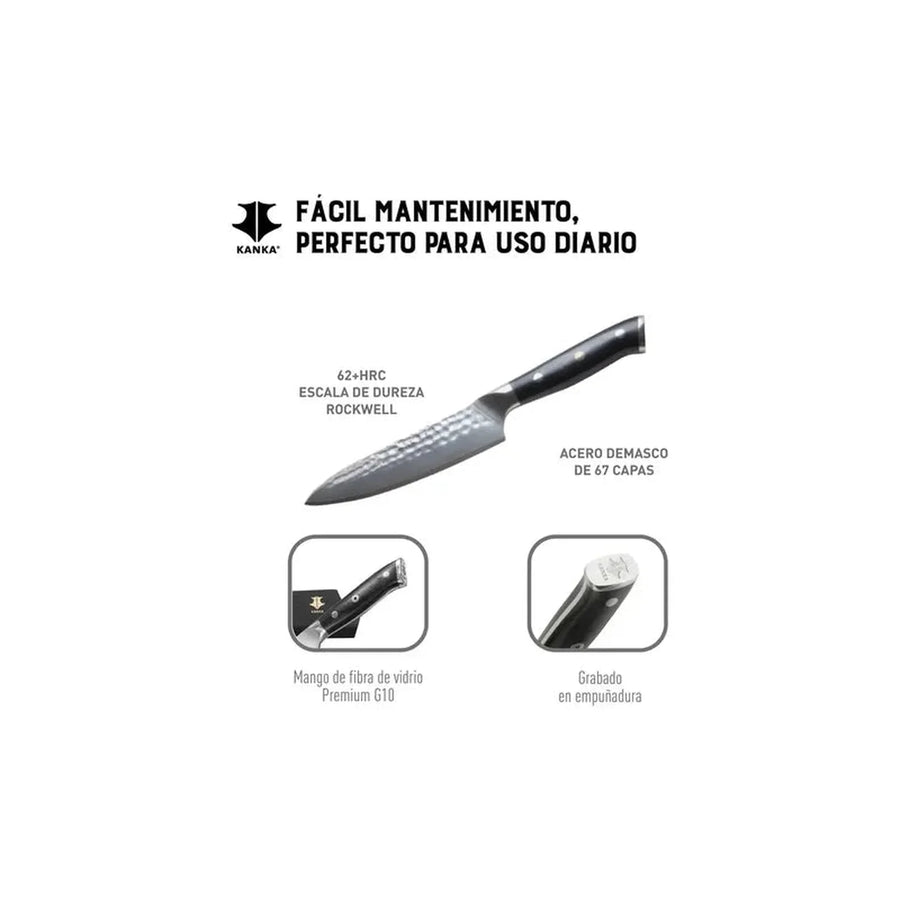 Cuchillo Acero Damasco Multiuso + Grabado Personalizado