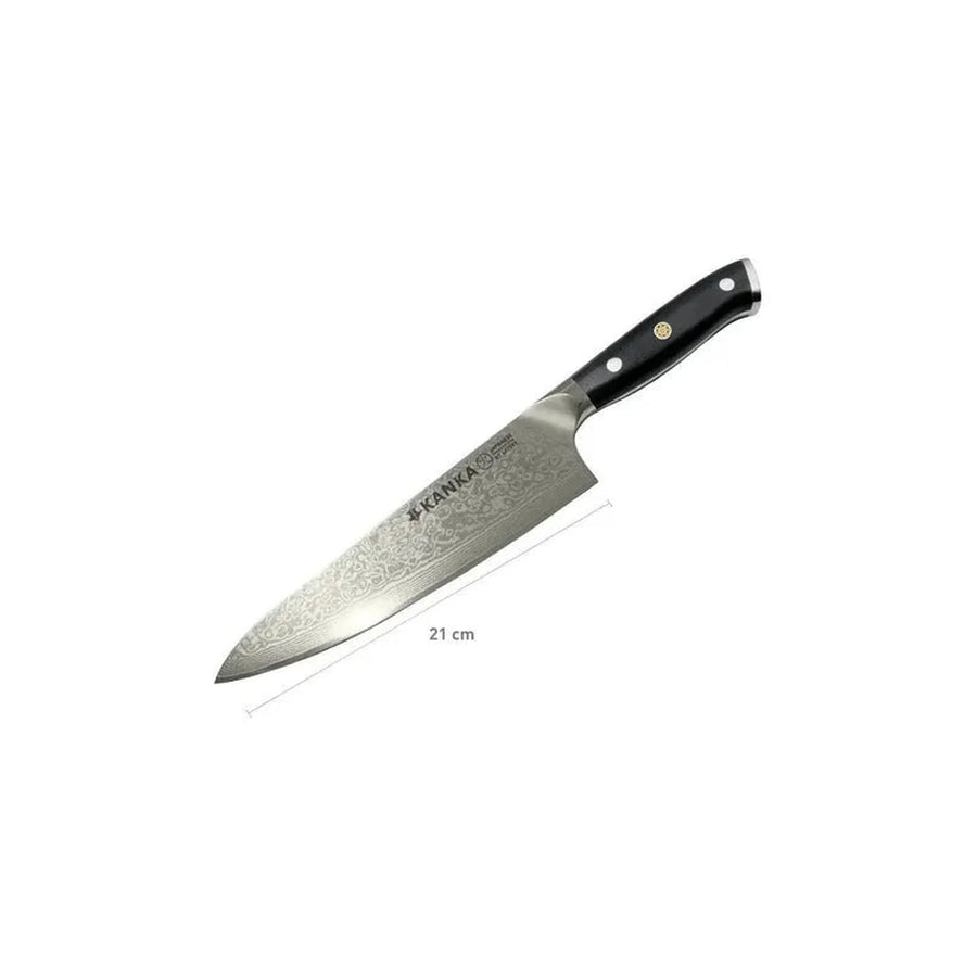 Cuchillo Acero Damasco  Martillado 8 Pulgadas + Grabado Láser (foto 3)