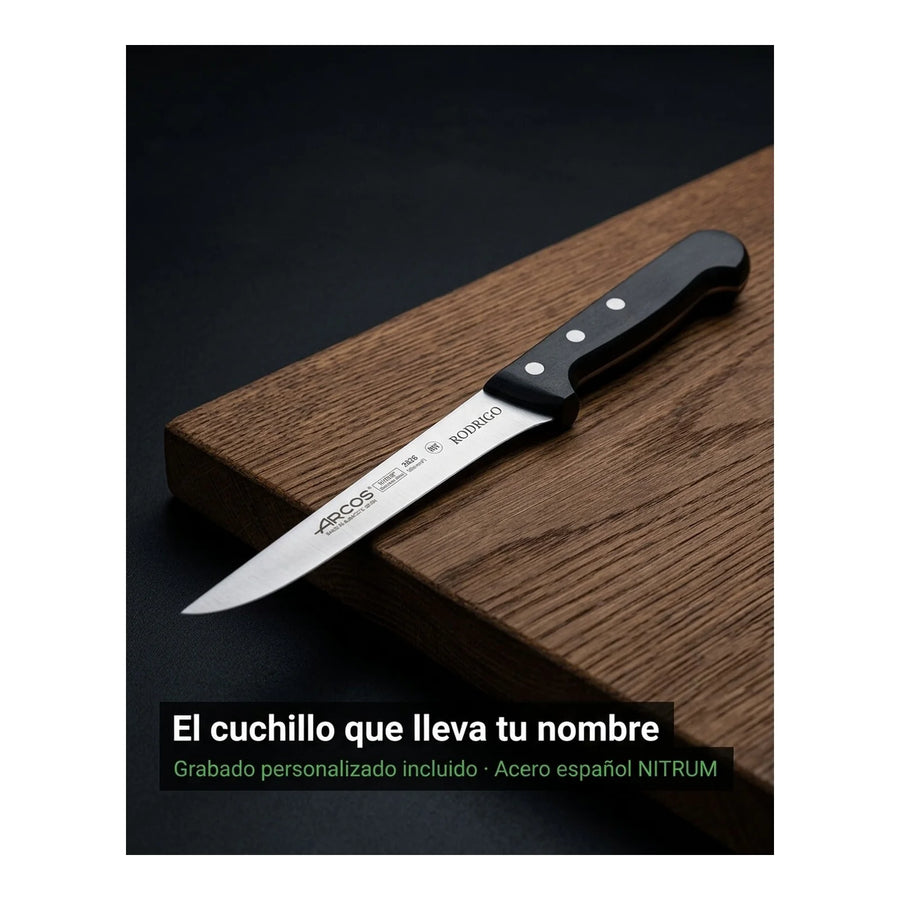 Cuchillo Arcos Deshuesador Profesional Cocina 15,5cm + Grabado Personalizado