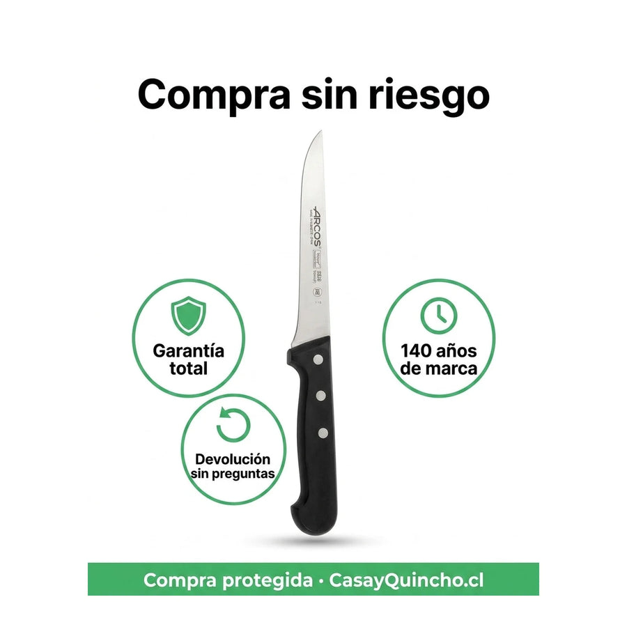 Cuchillo Arcos Deshuesador Profesional Cocina 15,5cm + Grabado Personalizado