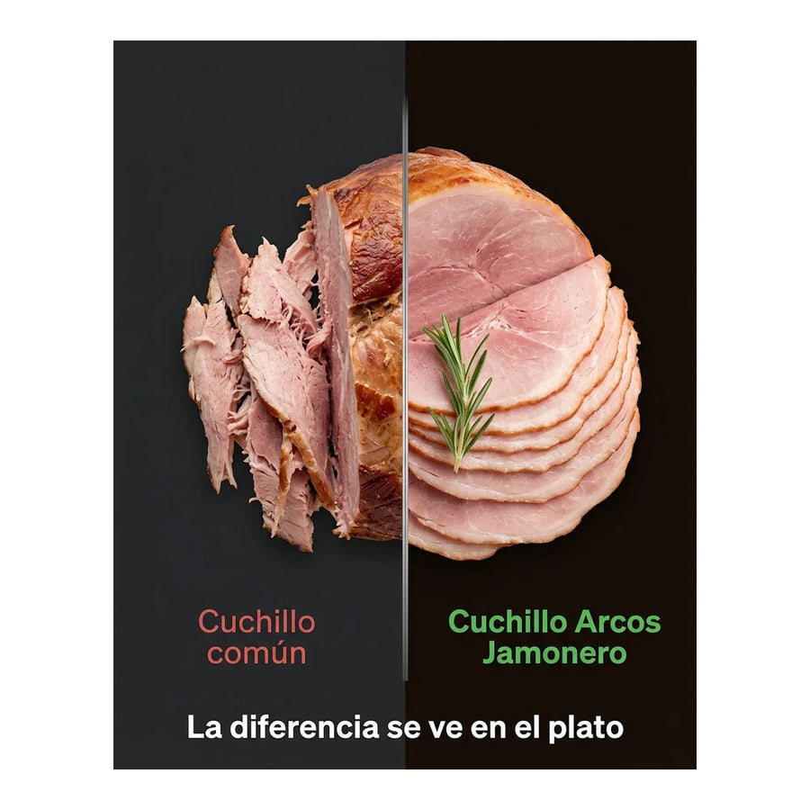 Cuchillo Arcos Jamonero Profesional Cocina 24cm Jamon Cerdo + Grabado Personalizado