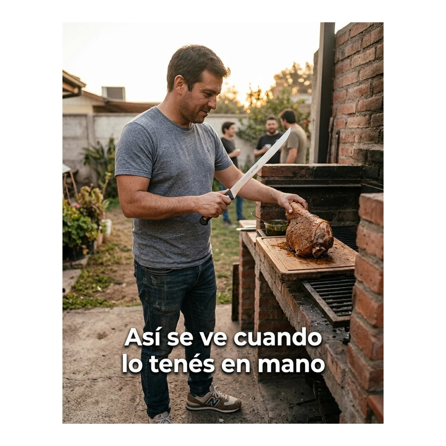 Cuchillo Arcos Jamonero Profesional Cocina 24cm Jamon Cerdo + Grabado Personalizado