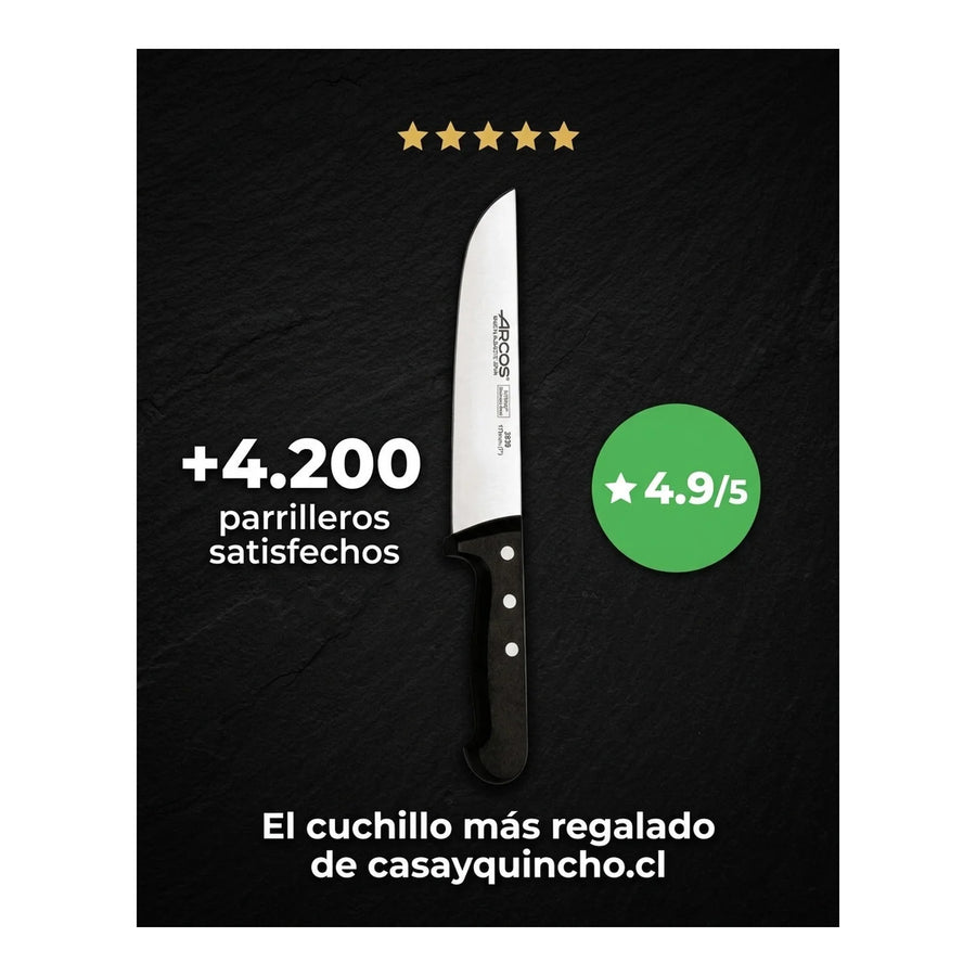Cuchillo Carnicero Arcos 17,5cm Profesional Premium Asado + Grabado Personalizado