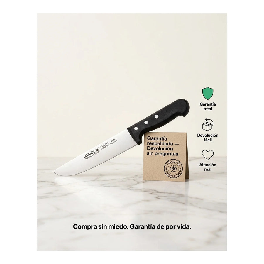Cuchillo Carnicero Arcos 17,5cm Profesional Premium Asado + Grabado Personalizado