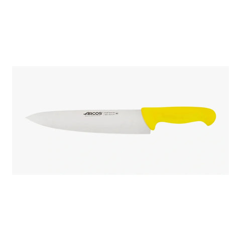 Cuchillo Carnicero Arcos 25cm Amarillo Serie 2900 + Grabado Personalizado