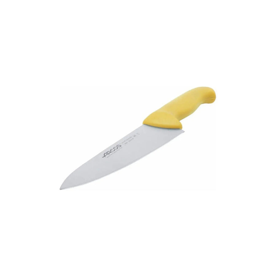 Cuchillo Carnicero Arcos 20cm Profesional Amarillo Asado Bbq + Grabado Personalizado