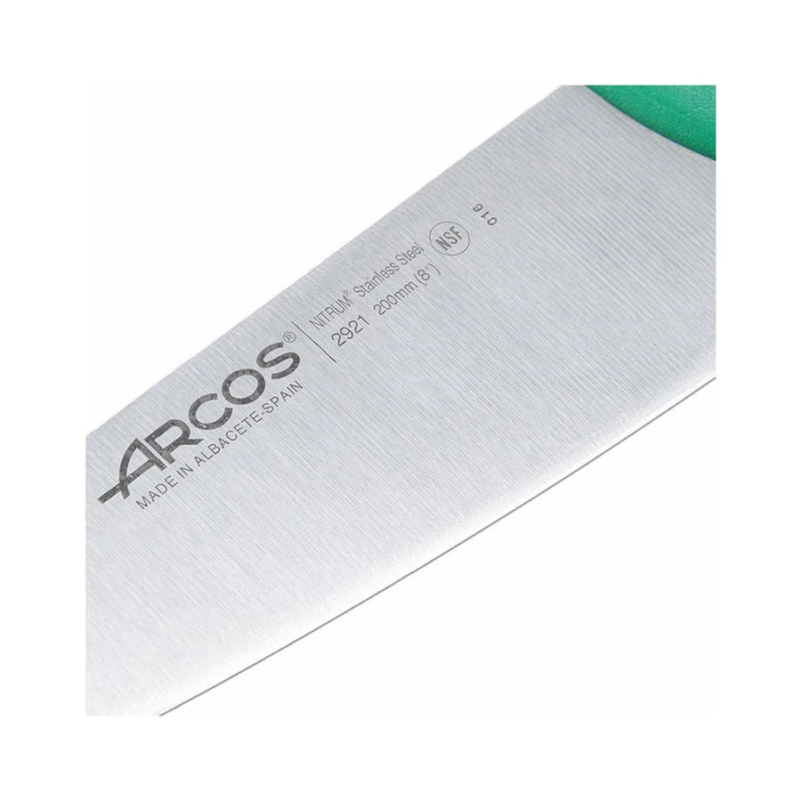 Cuchillo Cocinero Arcos 20cm Verde Profesional Asado Bbq + Grabado Personalizado