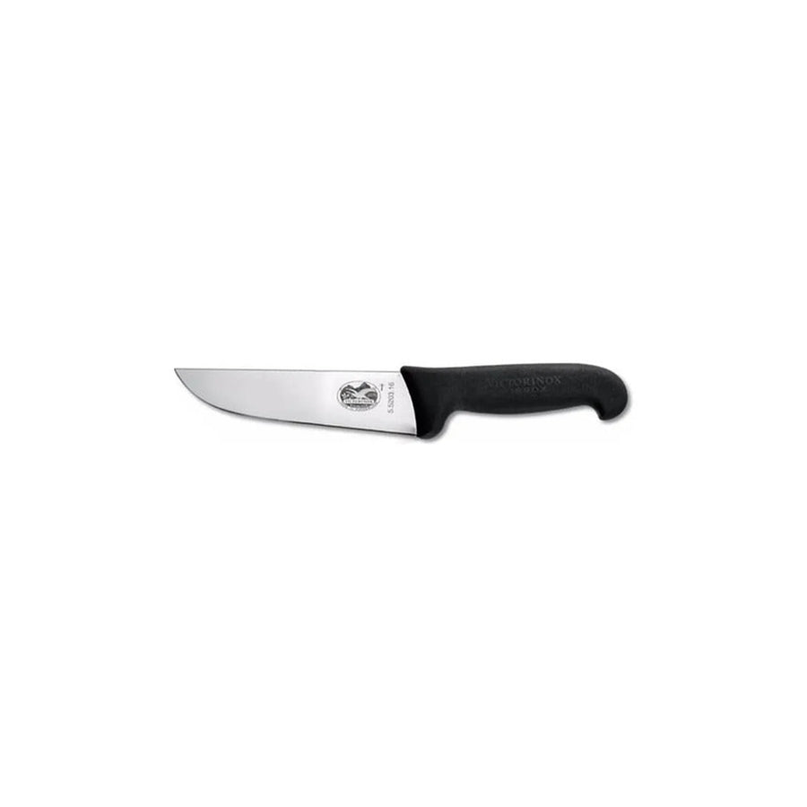 Cuchillo Carnicero Fibrox Color Negro Hoja 16 Cm Victorinox 5.5203.16 + Grabado Personalizado