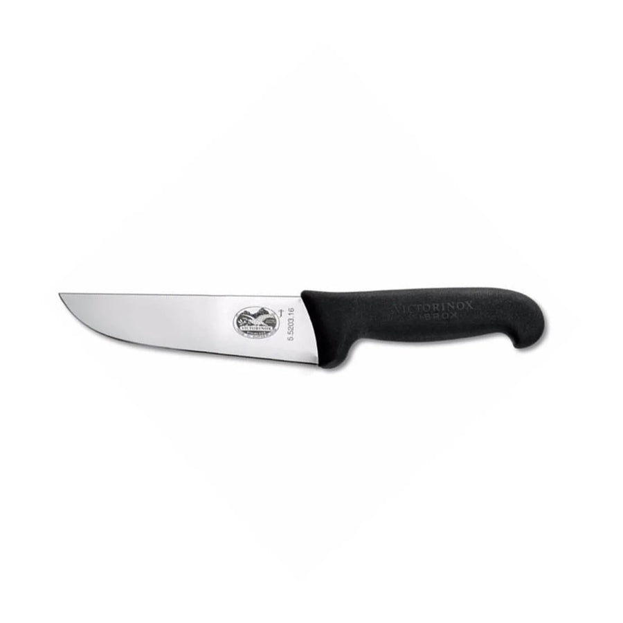 Cuchillo Carnicero Fibrox Color Negro Hoja 16 Cm Victorinox 5.5203.16 + Grabado Personalizado