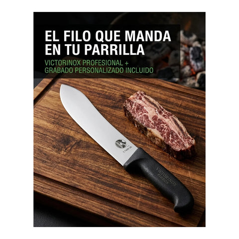 Cuchillo Carnicero Victorinox Punta Ancha Fibrox 5.7403.20 + Grabado Personalizado