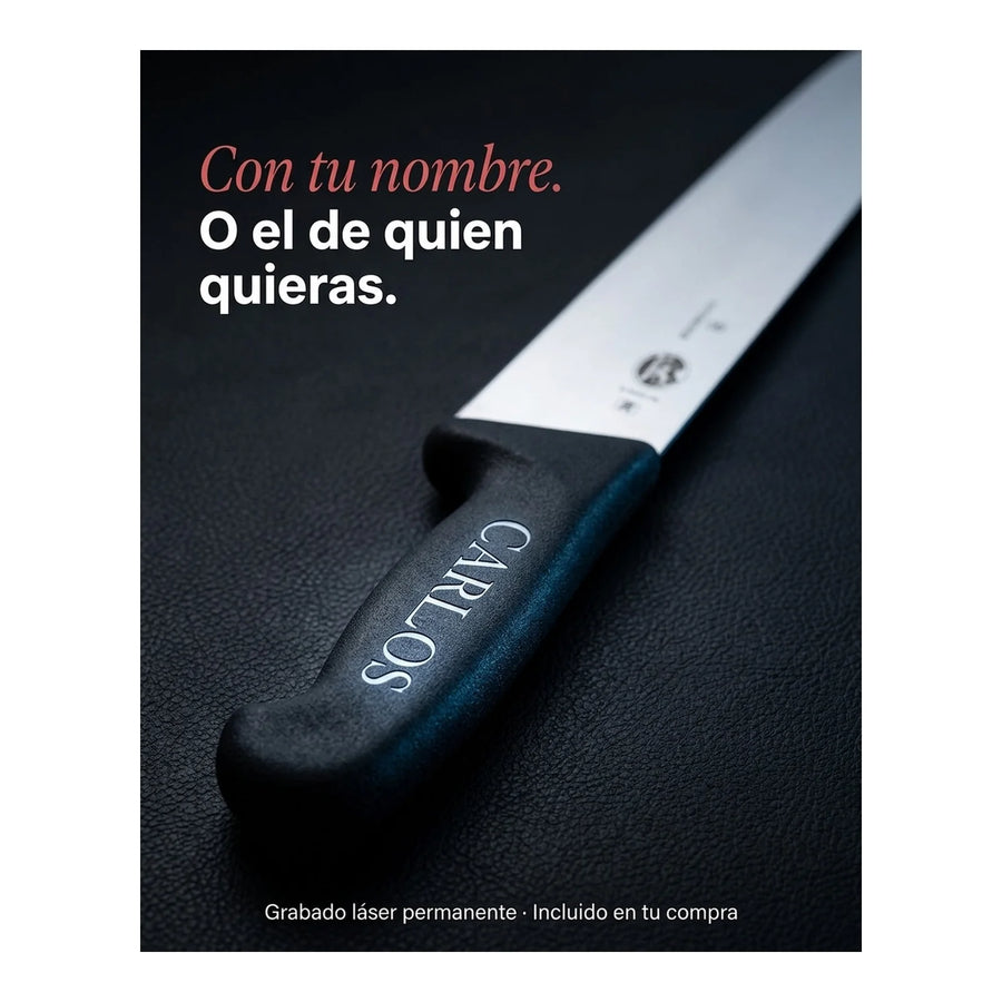 Cuchillo Carnicero Victorinox Fibrox Hoja 26cm 5.5203.26 + Grabado Personalizado