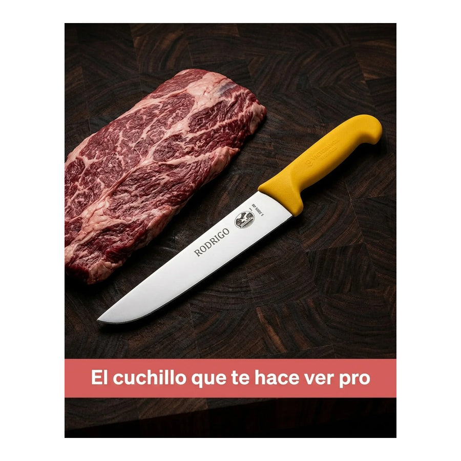 Cuchillo Carnicero Victorinox Fibrox Hoja 26cm 5.5208.26 + Grabado Personalizado