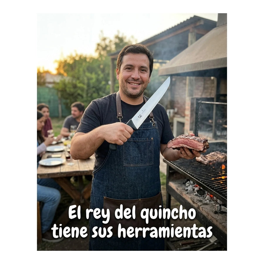 Cuchillo Carnicero Victorinox Fibrox Hoja 18cm 5.5203.18 + Grabado Personalizado