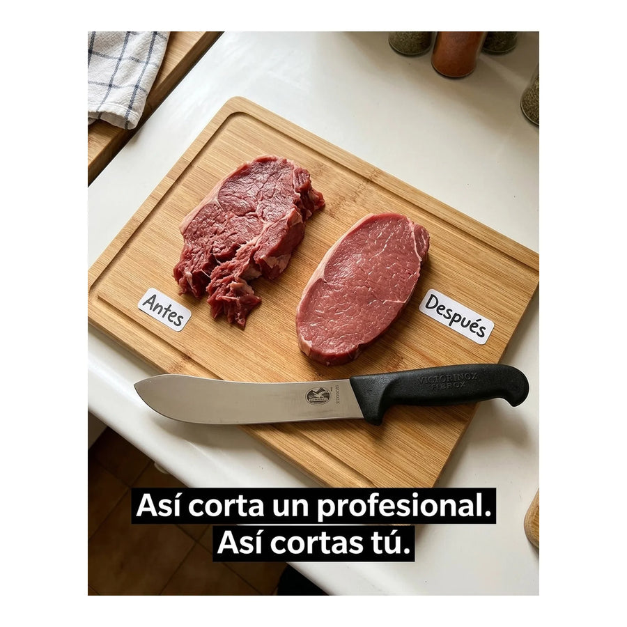 Cuchillo Carnicero Victorinox Punta Ancha Fibrox 5.7403.20 + Grabado Personalizado