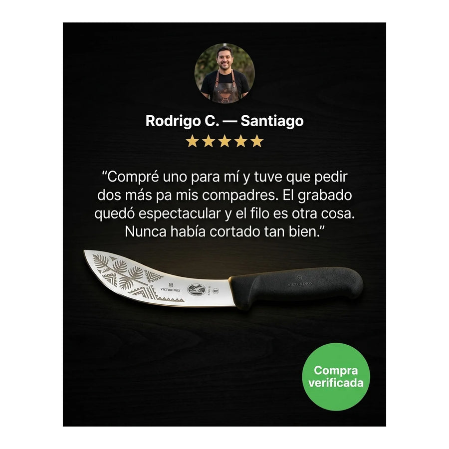 Cuchillo Carnicero Victorinox Corvo Despellejar 5.7803.15 + Grabado Personalizado