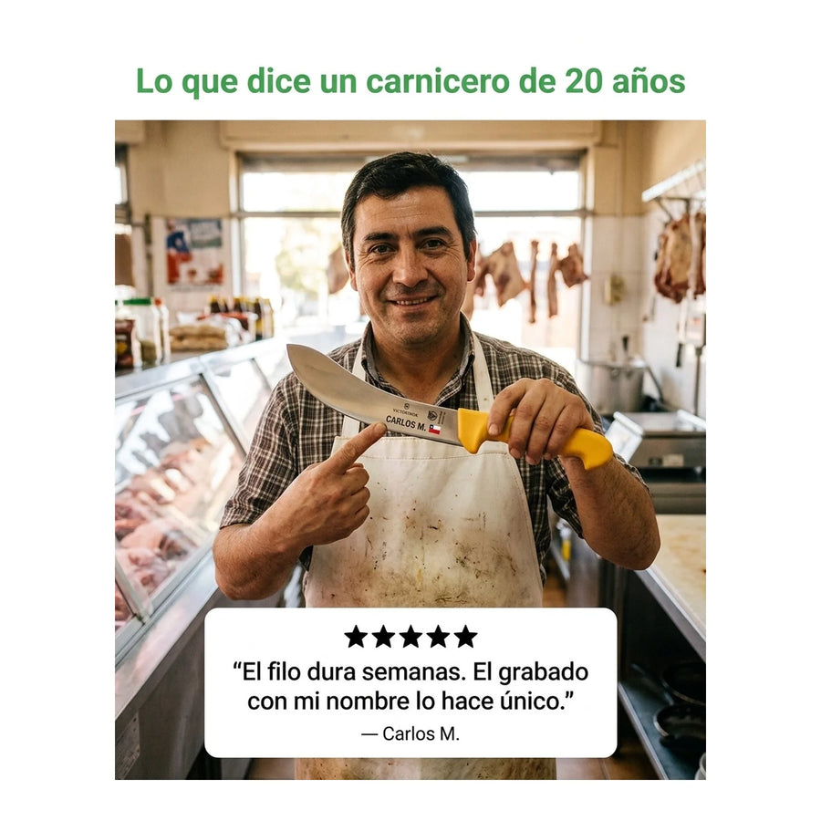 Cuchillo Carnicero Victorinox Corvo Despellejar 5.8427.15 + Grabado Personalizado