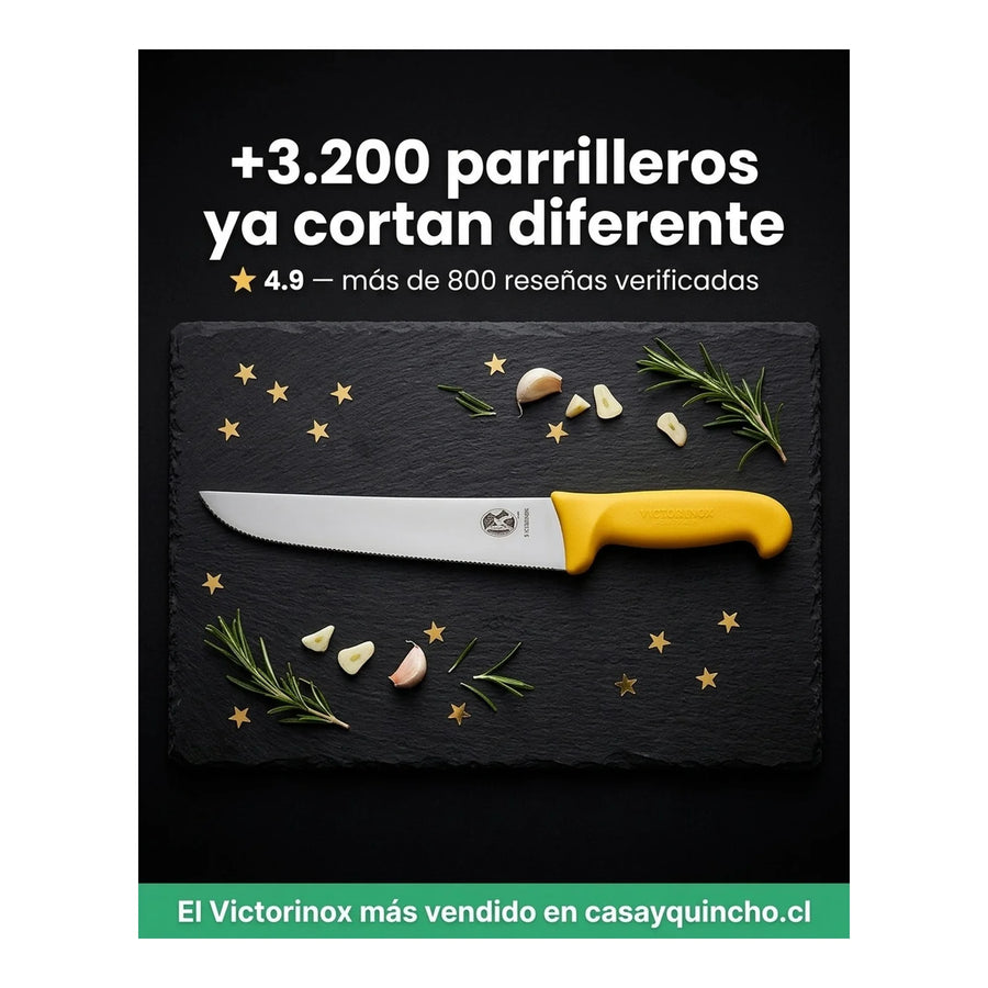 Cuchillo Carnicero Victorinox Fibrox Hoja 26cm 5.5208.26 + Grabado Personalizado