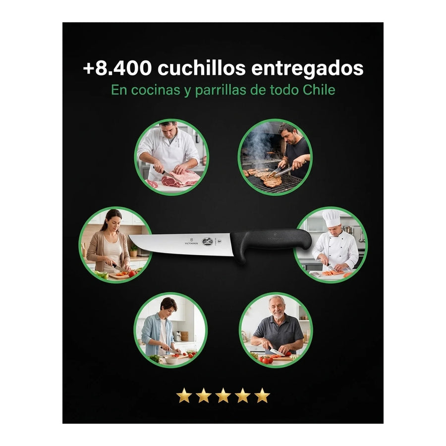 Cuchillo Carnicero Victorinox Profesional 5.5203.18L Safety + Grabado Personalizado