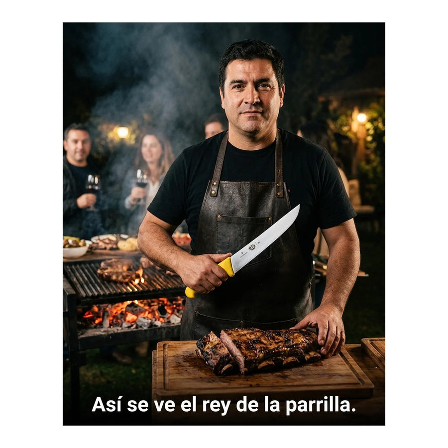 Cuchillo Carnicero Victorinox Fibrox Hoja 18cm 5.5208.18 + Grabado Personalizado
