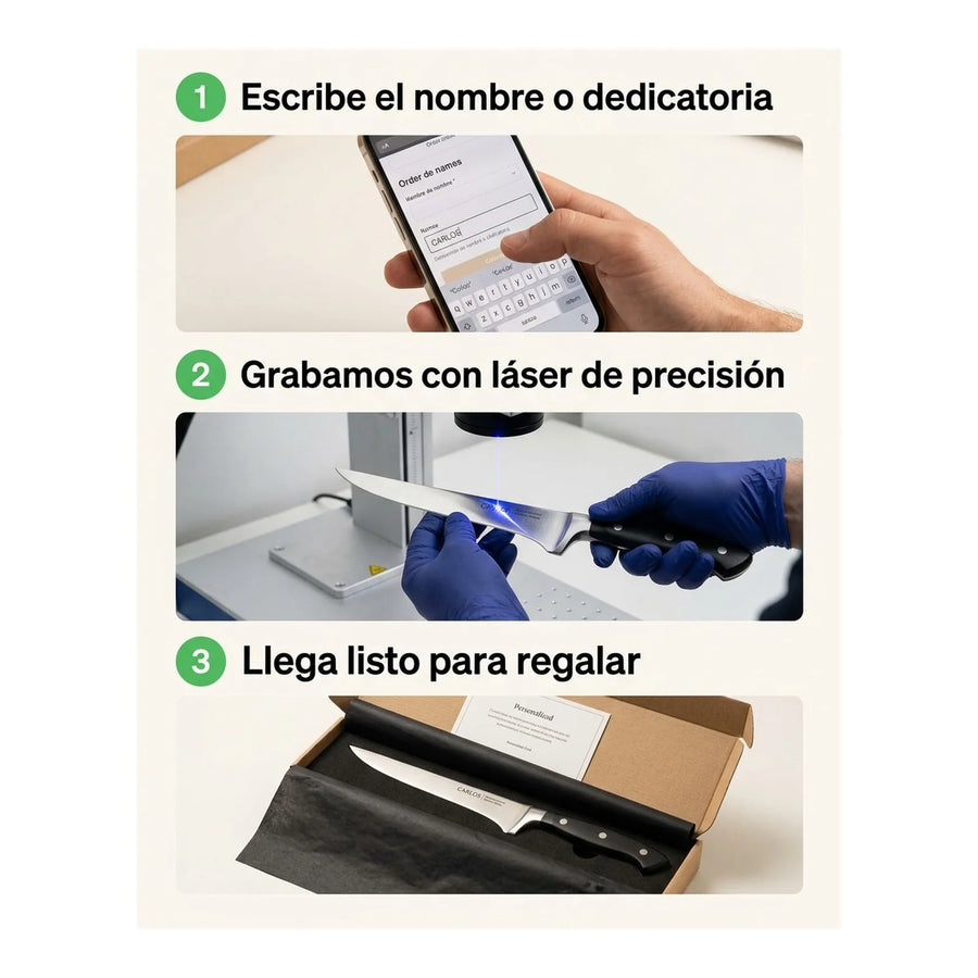 Cuchillo Carnicero Victorinox Deshuesador 15cm 5.6503.15 + Grabado Personalizado