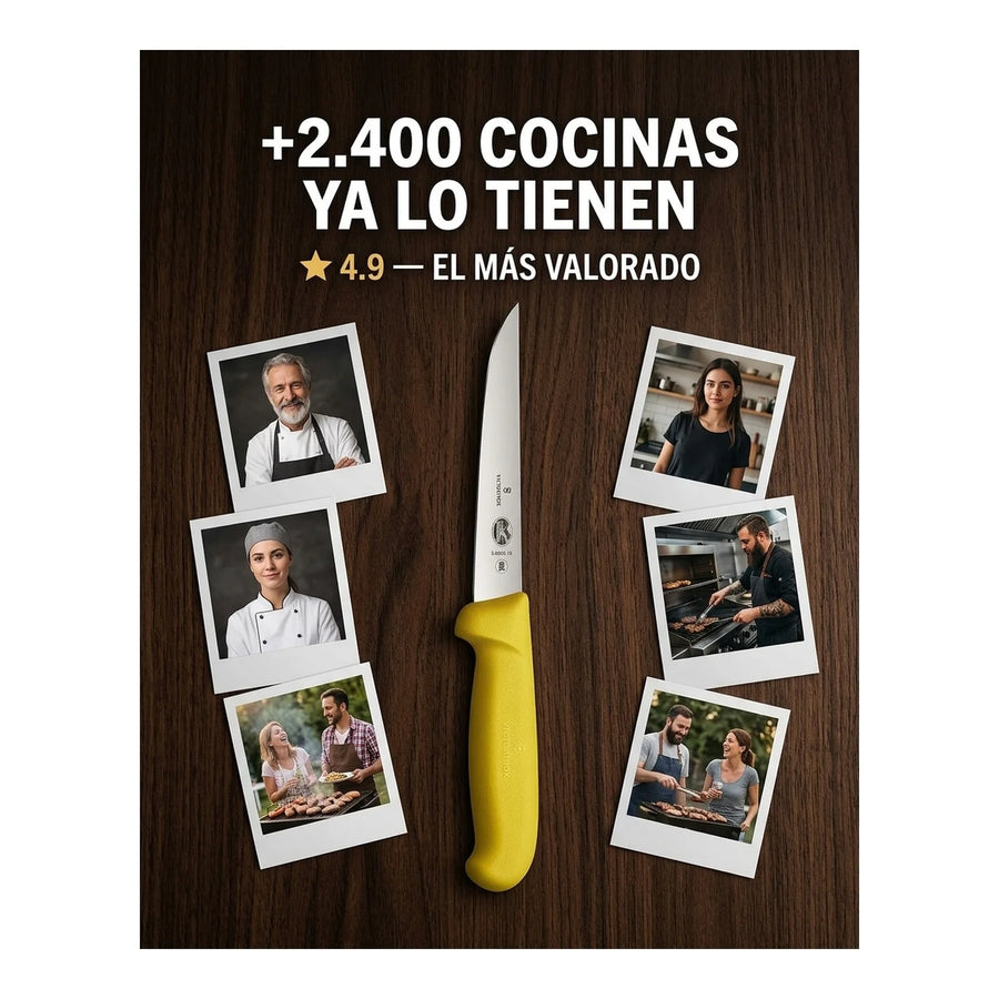 Cuchillo Carnicero Victorinox Deshuesador 15cm 5.6008.15m + Grabado Personalizado