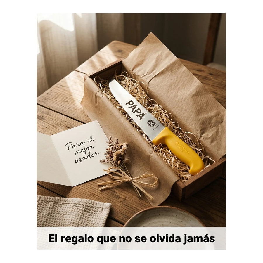 Cuchillo Carnicero Victorinox Fibrox Hoja 26cm 5.5208.26 + Grabado Personalizado