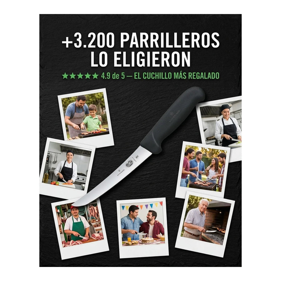 Cuchillo Carnicero Victorinox Deshuesador 15cm 5.6503.15 + Grabado Personalizado