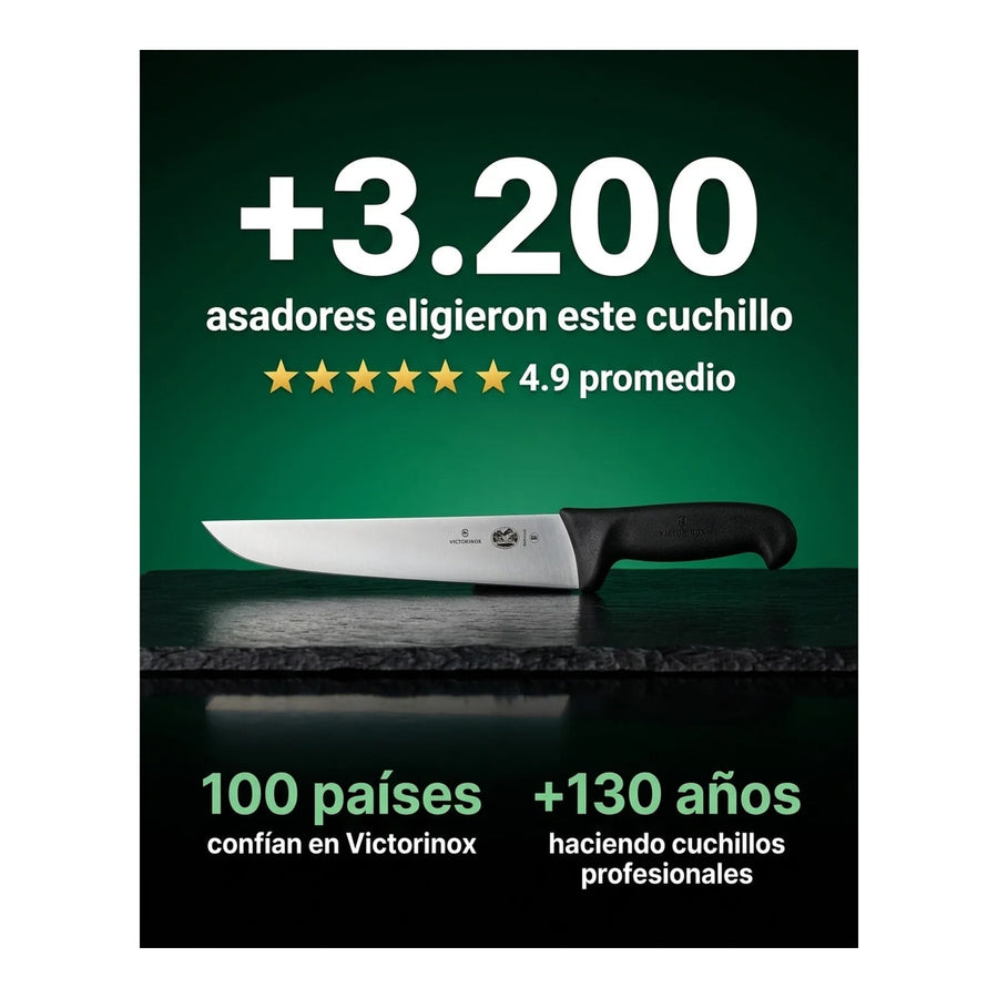 Cuchillo Carnicero Victorinox Fibrox Hoja 20cm 5.5203.20 + Grabado Personalizado