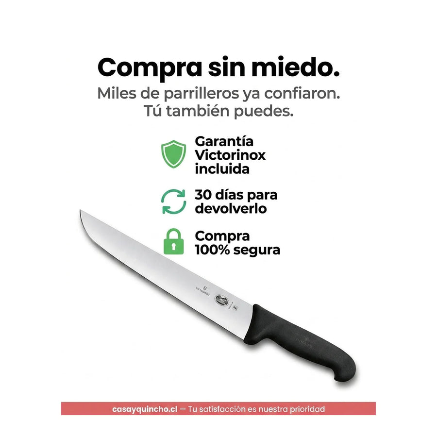 Cuchillo Carnicero Victorinox Fibrox Hoja 26cm 5.5203.26 + Grabado Personalizado