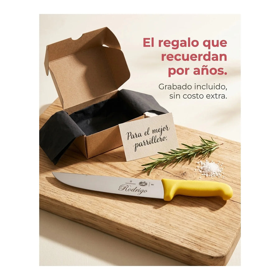 Cuchillo Carnicero Victorinox Fibrox Hoja 18cm 5.5208.18 + Grabado Personalizado