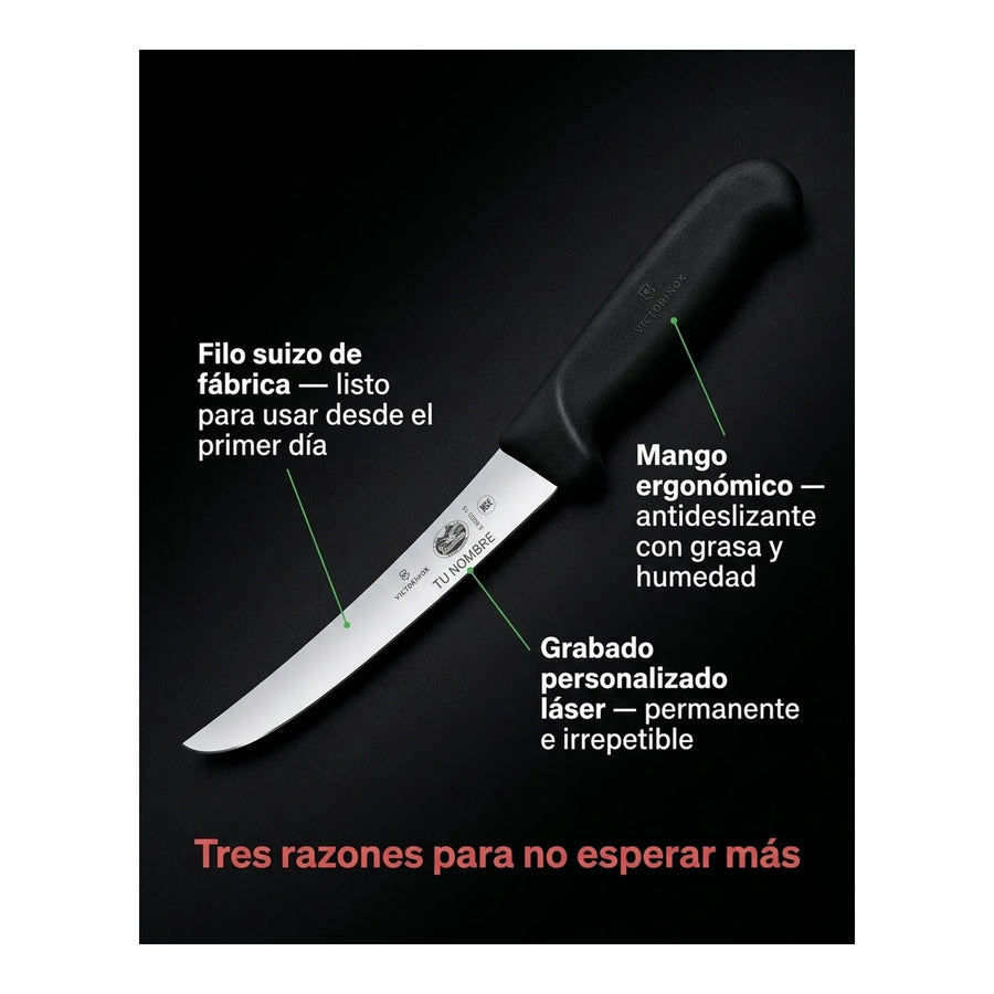 Cuchillo Carnicero Victorinox Deshuesador 15cm 5.6503.15 + Grabado Personalizado