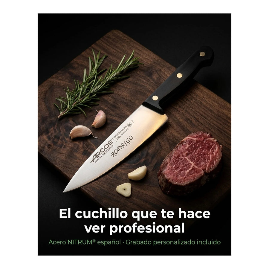 Cuchillo Cocina Arcos 15cm Profesional Premium Chef Asado + Grabado Personalizado